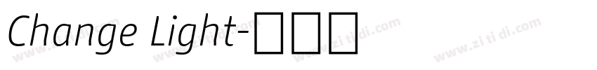 Change Light字体转换